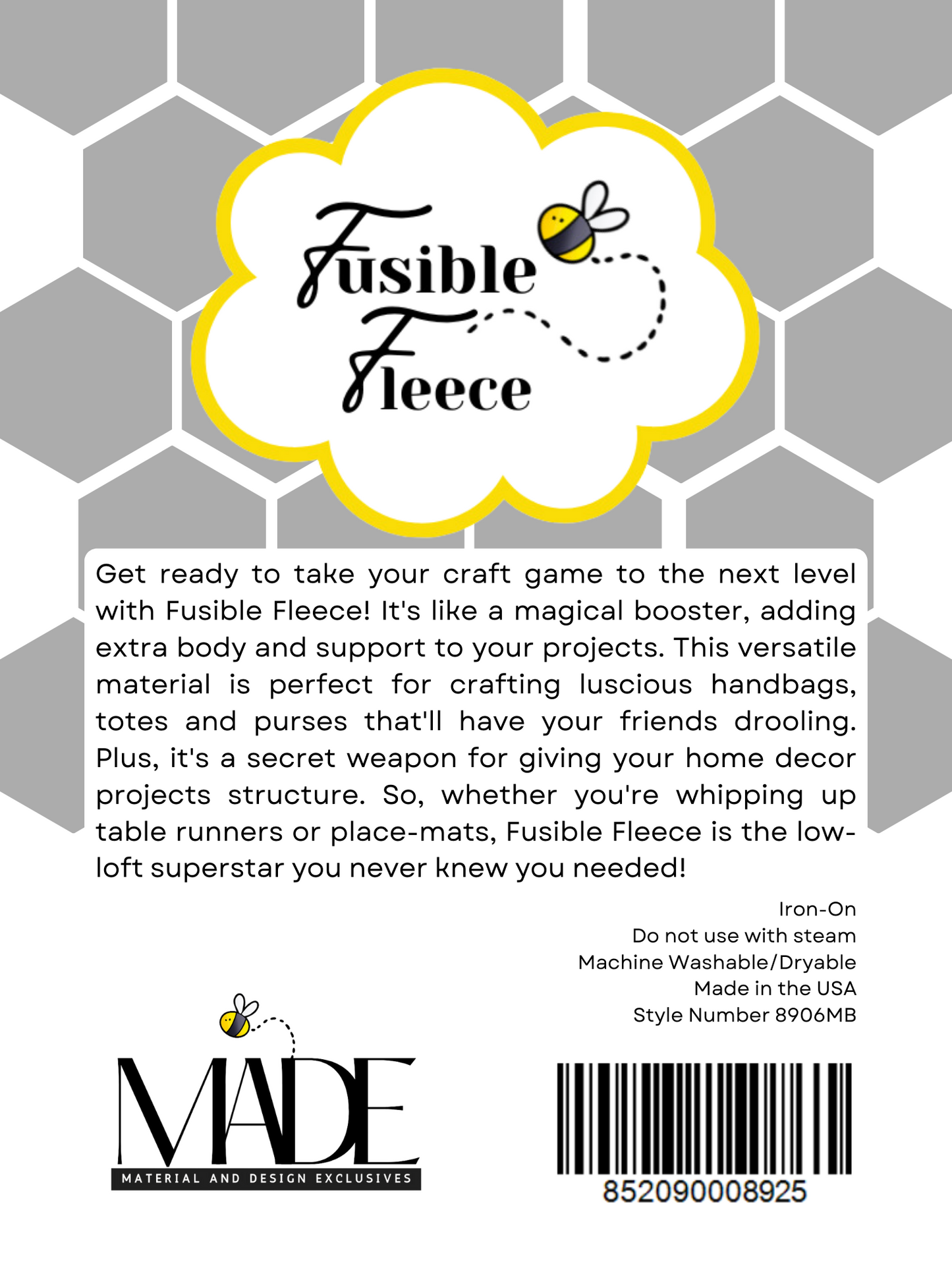 Fusible Fleece Packages